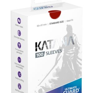 Protèges Cartes 100 pièces – Katana – Standard – Rouge