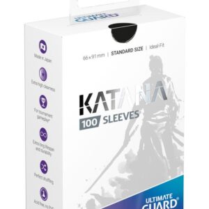 Protèges Cartes 100 pièces – Katana – Standard – Noir