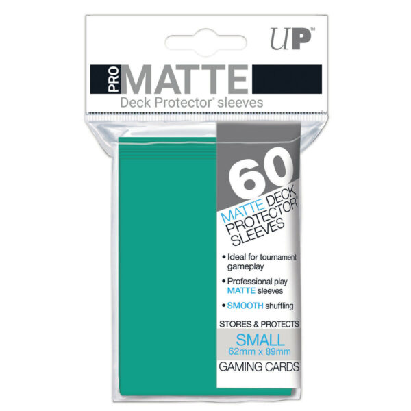 Protèges Cartes 60 pièces - Aqua - PRO-MATTE - Small