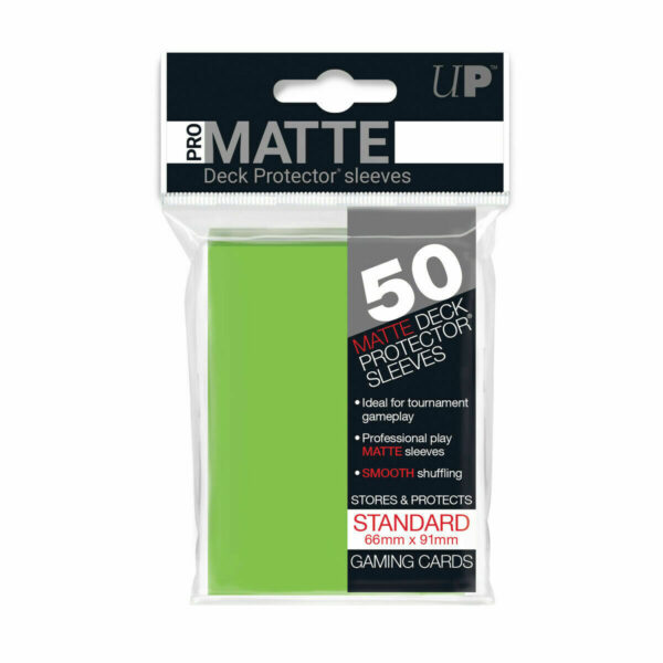 Protèges Cartes 50 pièces - Vert - PRO-MATTE - Standard