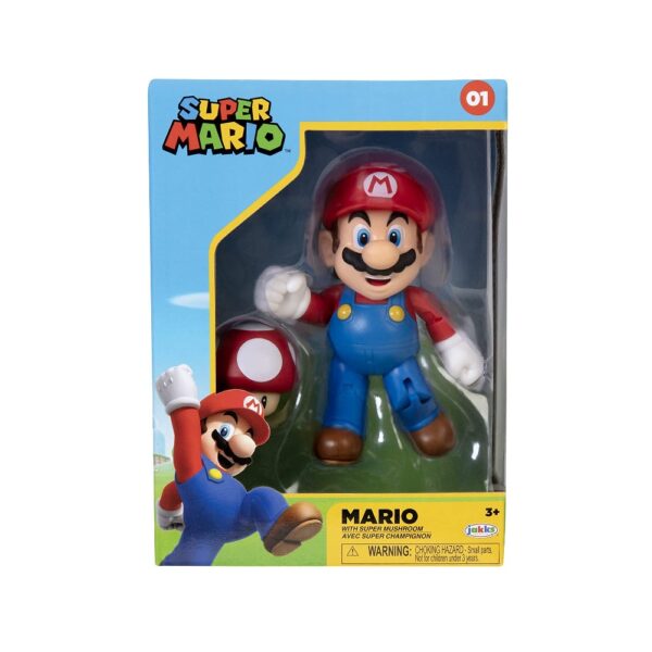 Figurine articulée - Super Mario - Mario & Champ